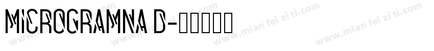 Microgramna D字体转换